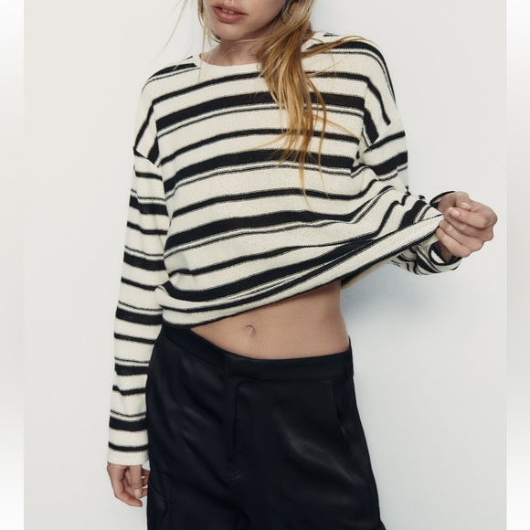 Zara Stripped Rustic Sweater - Picture 4 of 11